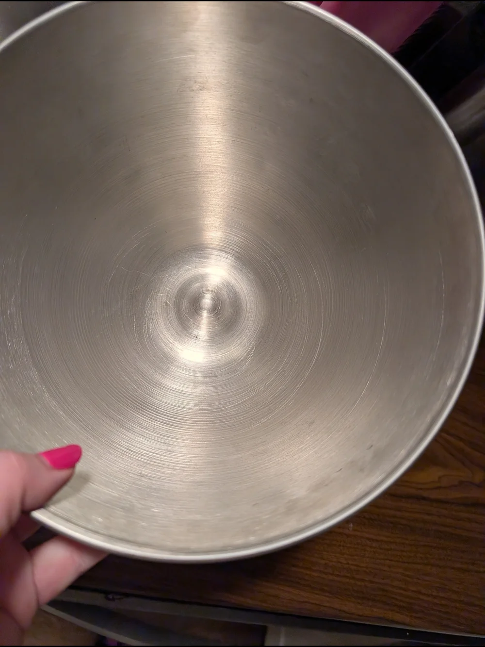 KitchenAid Stainless Steel Mixing Bowl with White Whisk & Dough Hook